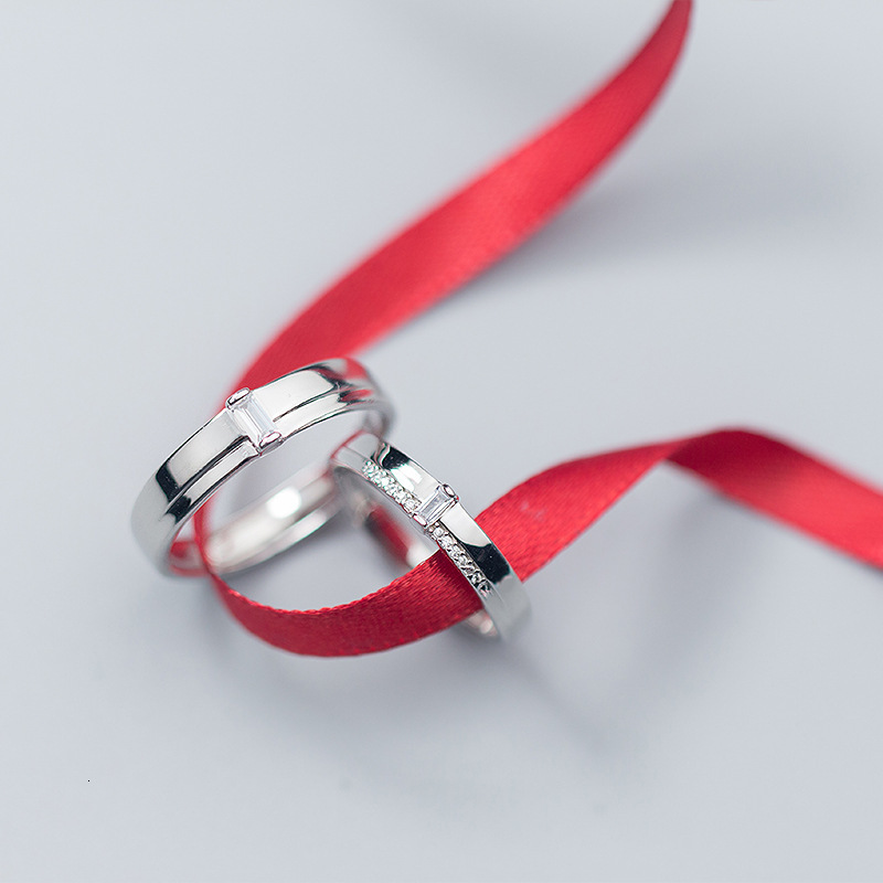 s925 silver male and female korean fashion simple diamond romantic couple ring j3939
s925 silver male and female korean fashion simple diamond romantic couple ring j3939