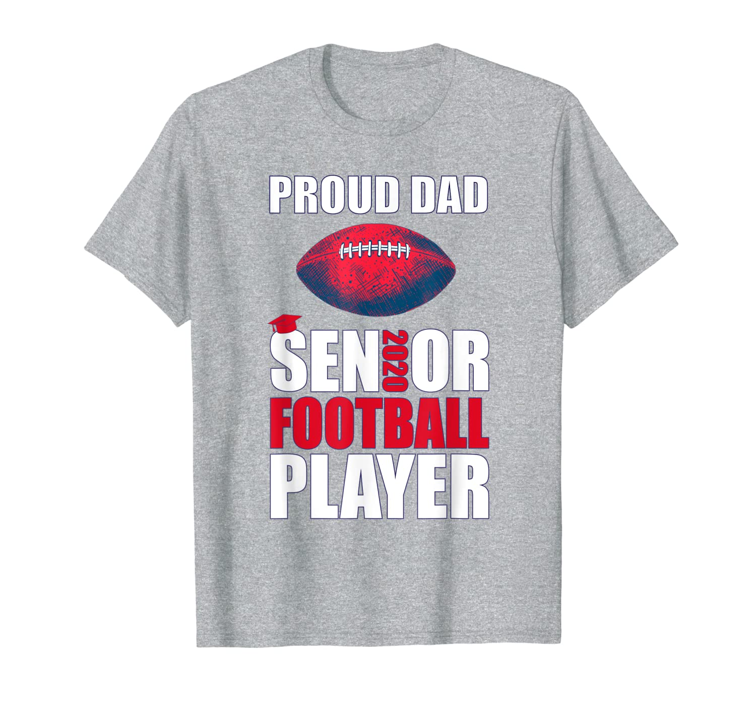 Football Proud Dad Class of 2020 Senior T-Shirt, White;black
Football Proud Dad Class of 2020 Senior T-Shirt, White;black
