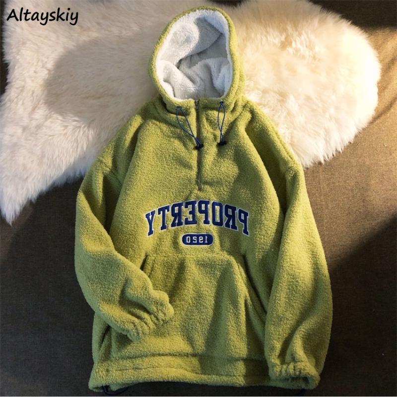 Women's Hoodies & Sweatshirts Thicken Women Hooded Letter Embroidery Vintage Design Students Preppy Chic Winter Warm Soft Outerwear, Black
Women's Hoodies & Sweatshirts Thicken Women Hooded Letter Embroidery Vintage Design Students Preppy Chic Winter Warm Soft Outerwear, Black