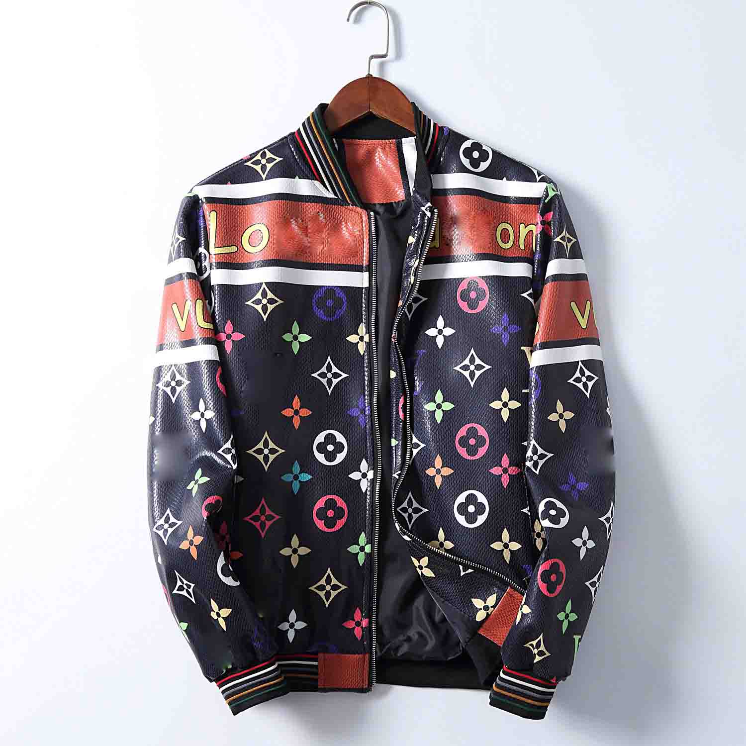 20SS Winter Italian Design Men's Street Leather Jacket Fashion Outerwear