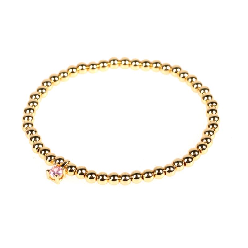 Charm Bracelets Simple Copper Gold-Plated 4MM Bead Elastic Rope Beaded Braided Bracelet Color Zircon Gold Bangle For Men And Women Jewelry
Charm Bracelets Simple Copper Gold-Plated 4MM Bead Elastic Rope Beaded Braided Bracelet Color Zircon Gold Bangle For Men And Women Jewelry