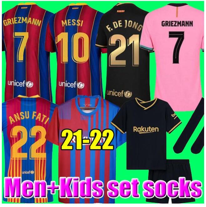 Camisetas de football MESSI Barcelona soccer jerseys BARCA FC 221 22 ANSU FATI 2021 2022 GRIEZMANN F.DE JONG COUNTINHO DEST kit shirt men ki, Black;yellow
Camisetas de football MESSI Barcelona soccer jerseys BARCA FC 221 22 ANSU FATI 2021 2022 GRIEZMANN F.DE JONG COUNTINHO DEST kit shirt men ki, Black;yellow