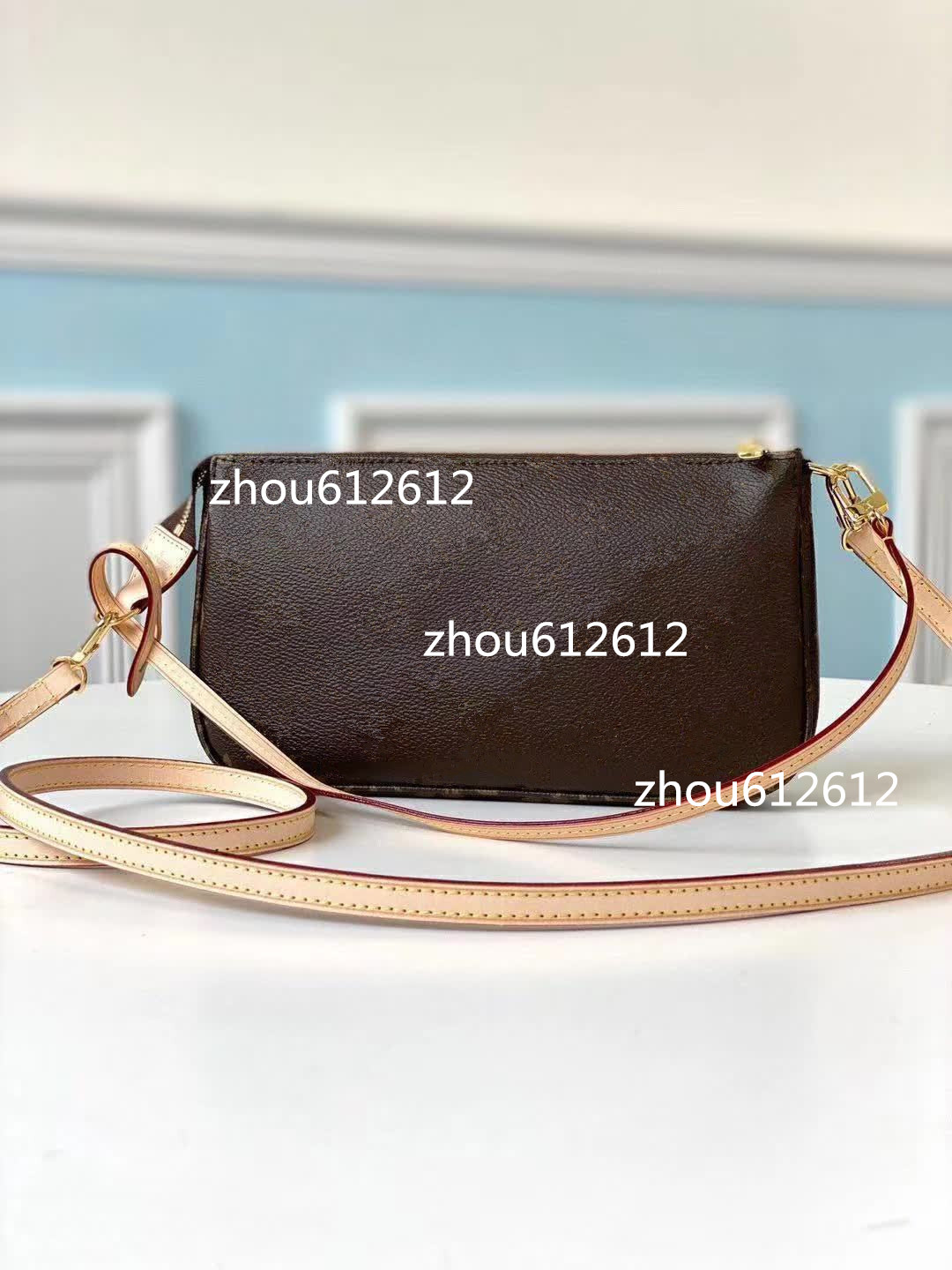 High Quality Pochette Accessoires Fashion Pouch Women Shoulder Bags Classic Lady Handbag Tote Purse 23.5cm NM, White check
High Quality Pochette Accessoires Fashion Pouch Women Shoulder Bags Classic Lady Handbag Tote Purse 23.5cm NM, White check