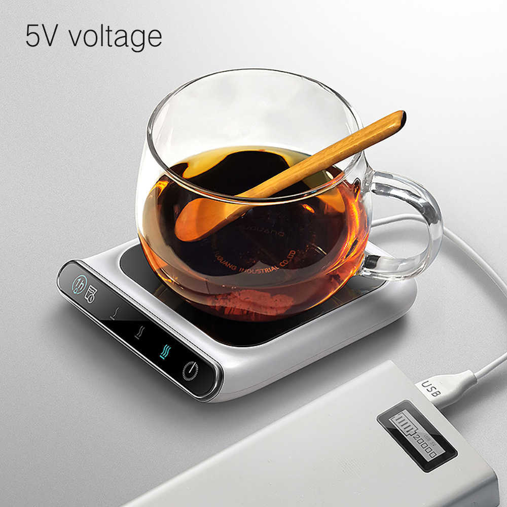 5V Mini Cup Warmer Usb Coffee Heater Tea Maker Cup Heater Pad Water Tea Milk Warmer Pad Electric Plate Mug Heater Coaster 210706