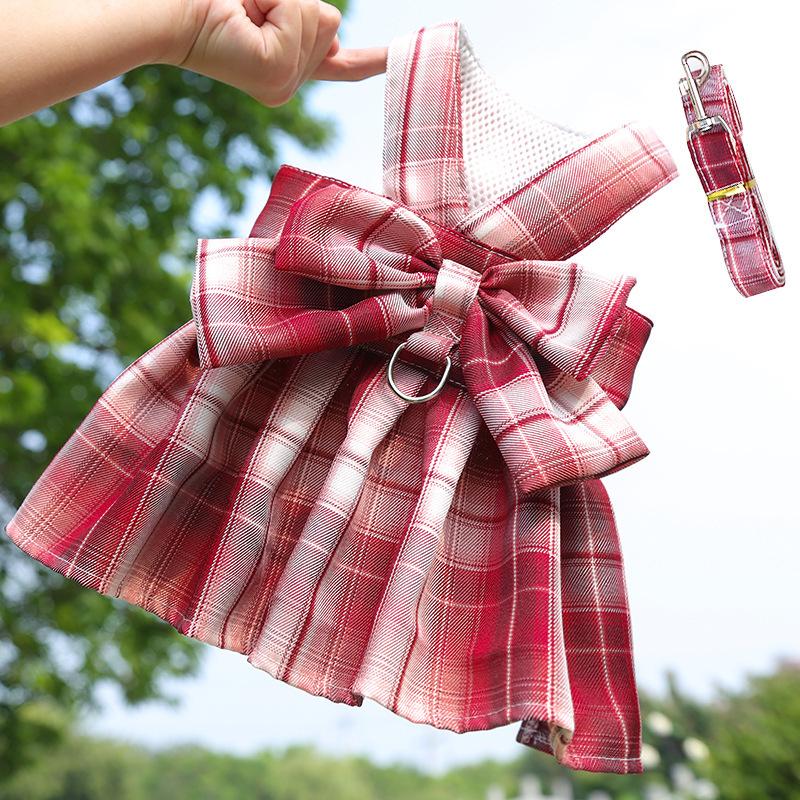 Dog Collars & Leashes Bow Collar Skirt Cute Pet Harness With Breast Strap Traction Rope Cat Dogs Clothes Vest Princess Tutu Dress
Dog Collars & Leashes Bow Collar Skirt Cute Pet Harness With Breast Strap Traction Rope Cat Dogs Clothes Vest Princess Tutu Dress