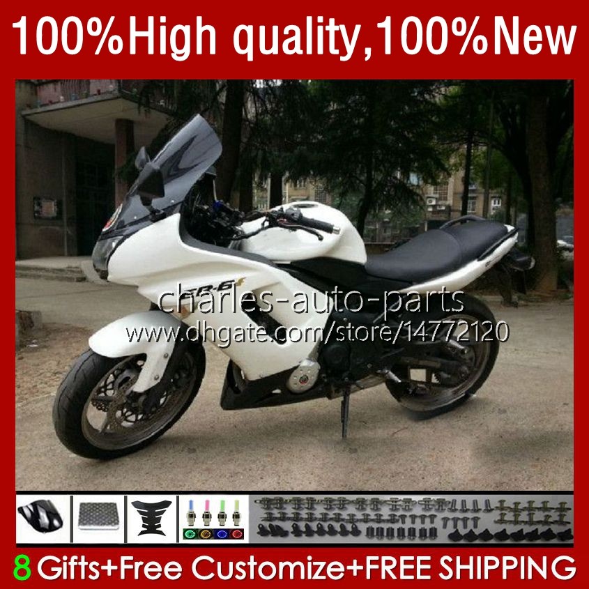 OEM Bodywork For KAWASAKI NINJA ER 6 F 2006-2008 ER6 F 650 R 650R 06-08 Body 6No.23 650R-ER6F ER-6F ER 6F 2006 2007 2008 650-R ER6F 06 07 08 Motorcycle Fairings glossy white, No. 1
OEM Bodywork For KAWASAKI NINJA ER 6 F 2006-2008 ER6 F 650 R 650R 06-08 Body 6No.23 650R-ER6F ER-6F ER 6F 2006 2007 2008 650-R ER6F 06 07 08 Motorcycle Fairings glossy white, No. 1