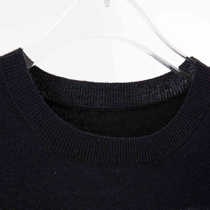 TWOTWINSTYLE Loose Printed Patchwork Tassel Dress For Women O Neck Long Sleeve Casual Irregular Dresses Female Fashion 210517