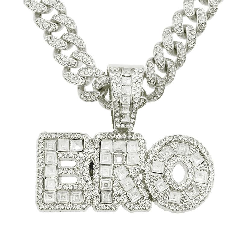 Pendant Necklaces Hip Hop Letters BRO Necklace Men Iced Out Bling Crystal Charm Chain Pendants Jewelry Punk Cuba's
Pendant Necklaces Hip Hop Letters BRO Necklace Men Iced Out Bling Crystal Charm Chain Pendants Jewelry Punk Cuba's
