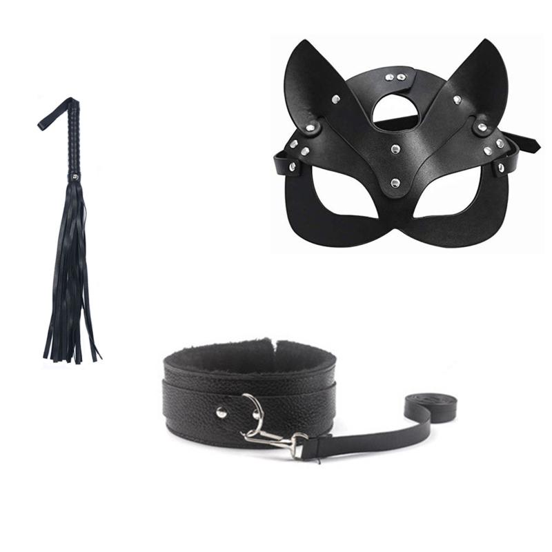 Other Event Party Supplies Erotic Cosplay Whip Eye Mask Metal Anal Pg Tail Sexy Half Face BDSM Couple Sex Toys Stage Performan5658888