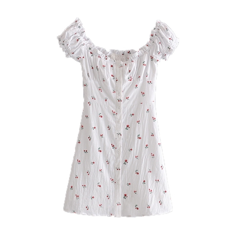 Summer Puff Sleeve Mini Dress Female Lace Neckline Single Breasted White Cute Sweat Elegant Fashion Size L 210524, As the photo
Summer Puff Sleeve Mini Dress Female Lace Neckline Single Breasted White Cute Sweat Elegant Fashion Size L 210524, As the photo