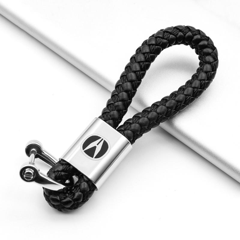 Keychains 3D Logo Car Keychian Fashion Personality Leather Metal Stylish Keyring For Acura- RDX Integra TLX CDX MDX ZDX TLX-L