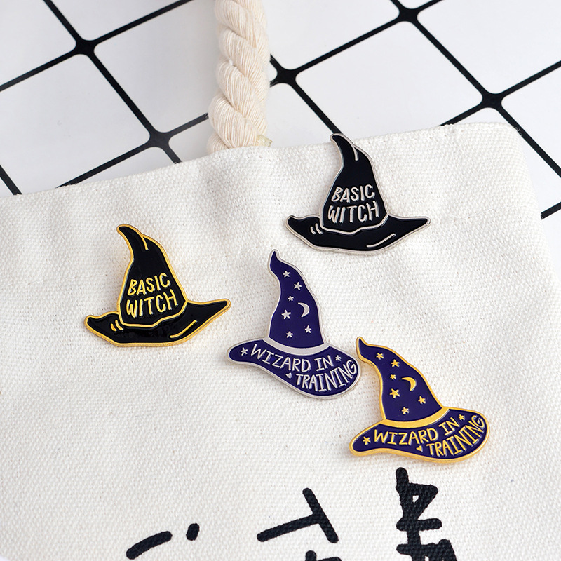 WIZARD IN TRAINING BASIC WITCH hat Brooches Button Pins Denim Jacket Pin Badge for Bag T-shirt Jewelry Gift for Kids Friends 315C3
WIZARD IN TRAINING BASIC WITCH hat Brooches Button Pins Denim Jacket Pin Badge for Bag T-shirt Jewelry Gift for Kids Friends 315C3