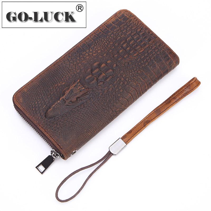 Wallets 3D Alligator Genuine Cowhide Leather Men Wristband Clutch Bag Mobile Phone Pouch Long Zipper Wallet Card Holder Purse, Oil alligator2
Wallets 3D Alligator Genuine Cowhide Leather Men Wristband Clutch Bag Mobile Phone Pouch Long Zipper Wallet Card Holder Purse, Oil alligator2