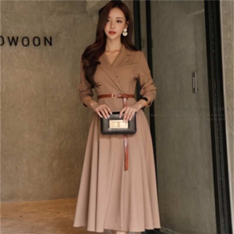 Korean women's suit-style waist long sleeves slim large dress belt Ankle-Length Solid 210603, Beige
Korean women's suit-style waist long sleeves slim large dress belt Ankle-Length Solid 210603, Beige