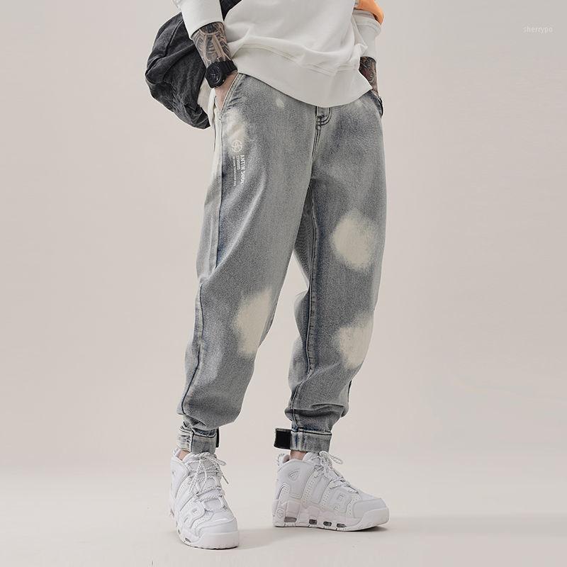 Spring And Autumn High Street Letter Jeans Men Fashion Brands Fat Plus Size Oversized Casual Trousers Loose Tappered Overalls Men' Pants, As picture
Spring And Autumn High Street Letter Jeans Men Fashion Brands Fat Plus Size Oversized Casual Trousers Loose Tappered Overalls Men' Pants, As picture