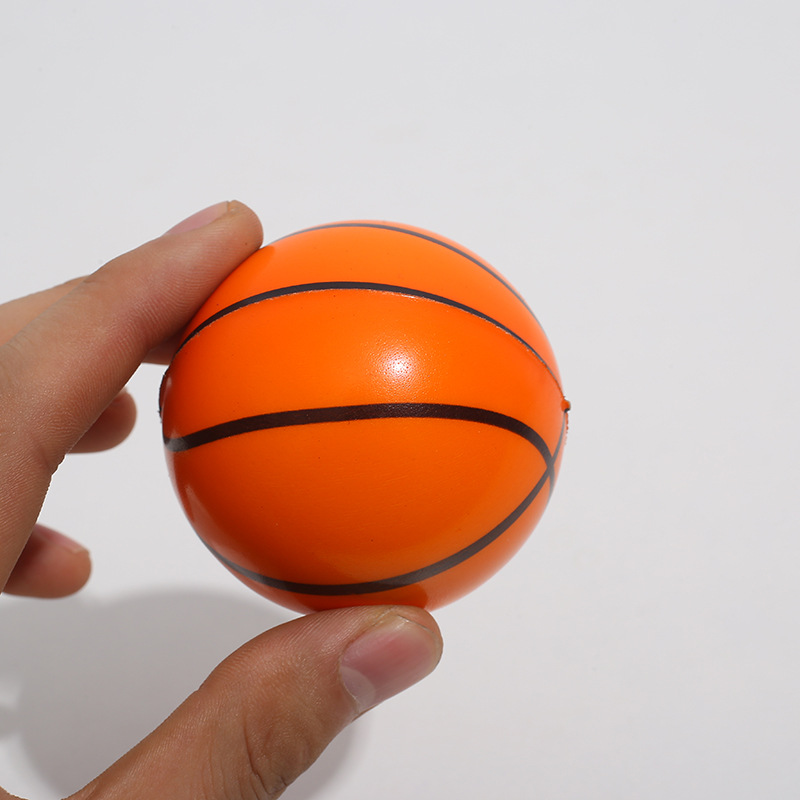 Mini Basketball PU Foam Ball Kindergarten Baby Toy Balls Anti Stress Ball Squeeze Toys Stress Relief Decompression Toys Anxiety Reliever