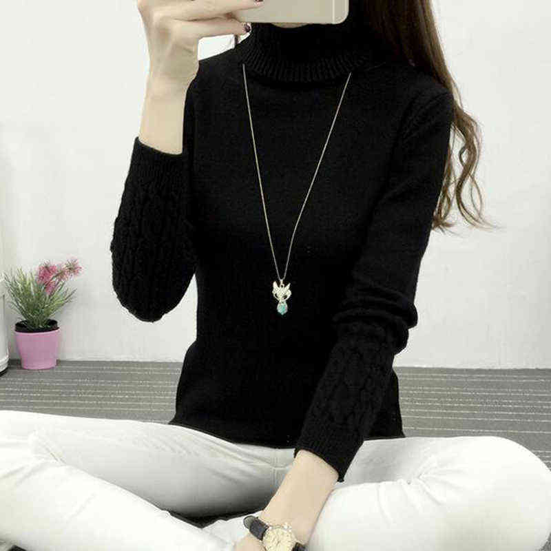 Thick Warm Women Turtleneck Winter Women Sweaters And Pullovers Knit Long Sleeve Cashmere Sweater Female Jumper 211109