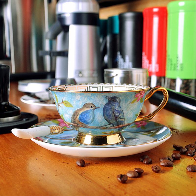 Cups & Saucers Blue Birds Coffee With Saucer Spoon Hadmade Ceramic Tea Milk Mugs Set Breakfast Water Bottle Christmas Gifts
Cups & Saucers Blue Birds Coffee With Saucer Spoon Hadmade Ceramic Tea Milk Mugs Set Breakfast Water Bottle Christmas Gifts