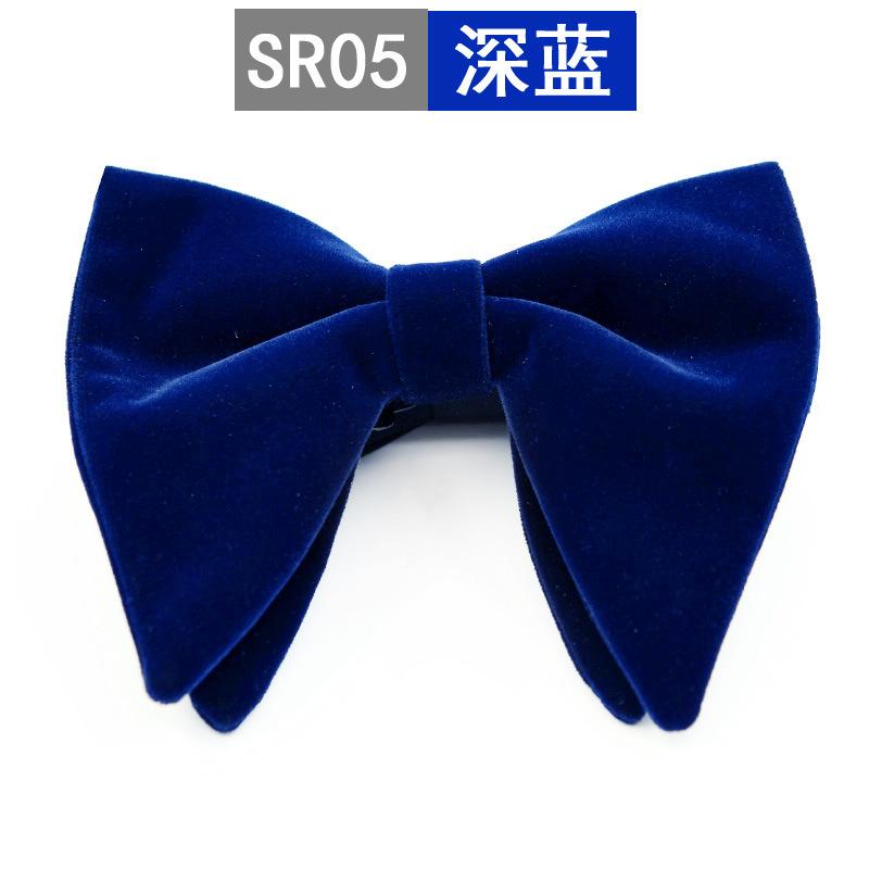 Bow Ties Fashion Velvet Big Bowties For Women Mens Groom Wedding Tie Skinny Solid Color Gravatas Slim Black Cravat Accessories