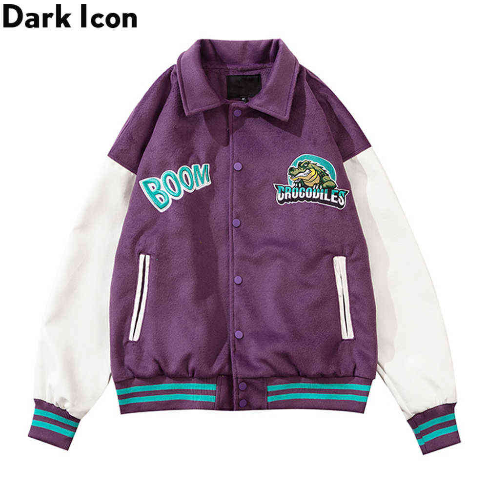Dinosaur Embroidery Turn-down Collar Men's Jacket Unisex Street Fashion Jackets Men Streetwear Clothes 210603, Black
Dinosaur Embroidery Turn-down Collar Men's Jacket Unisex Street Fashion Jackets Men Streetwear Clothes 210603, Black