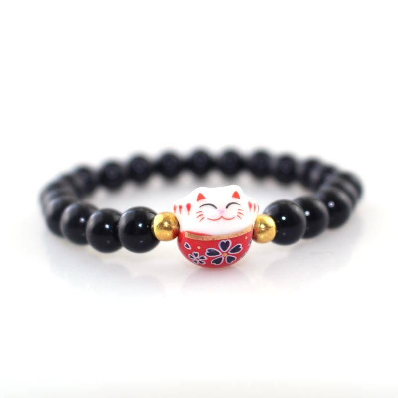Beaded, Strands 2021 Women Bracelets Obsidian Stretch Rope Couple Bracelet Natural Stone Beads Ceramic Lucky Cat Cute Jewelry
Beaded, Strands 2021 Women Bracelets Obsidian Stretch Rope Couple Bracelet Natural Stone Beads Ceramic Lucky Cat Cute Jewelry