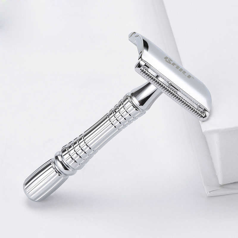 Men's Shaving Razor Double Edge Safety Zinc Alloy Classic For Men 1 1 Blade 1 Case Shaver set P0817