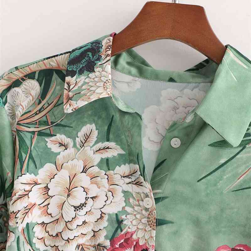 Streetwear Women Floral Print Dress Fashion Ladies Sashes Vestidos Chinese Style Female Chic Collar Dresses 210430