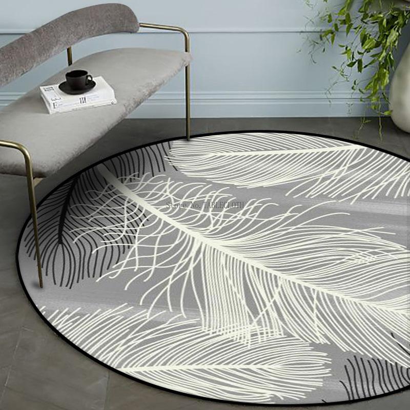 Carpets Fashionable Modern Nordic Beautiful Gray White Black Feather Living Room Bedroom Hanging Basket Chair Round Floor Mat Carpet, As pic
Carpets Fashionable Modern Nordic Beautiful Gray White Black Feather Living Room Bedroom Hanging Basket Chair Round Floor Mat Carpet, As pic