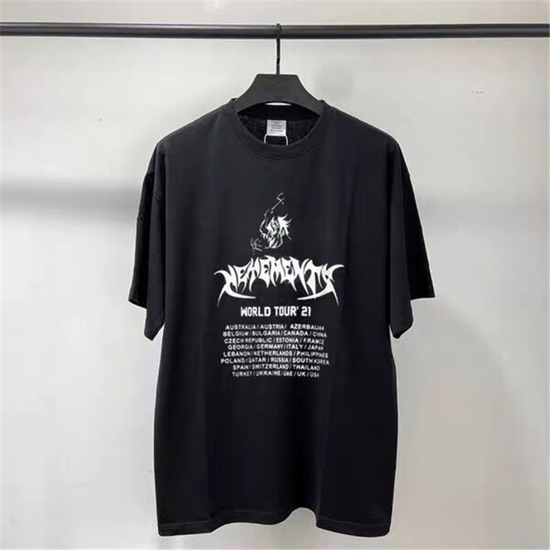 New High Quality Vetementst T-Shirt World Tour21 Black Skull Print Mens And Womens Short Sleeve Vetements T-Shirt Black
New High Quality Vetementst T-Shirt World Tour21 Black Skull Print Mens And Womens Short Sleeve Vetements T-Shirt Black