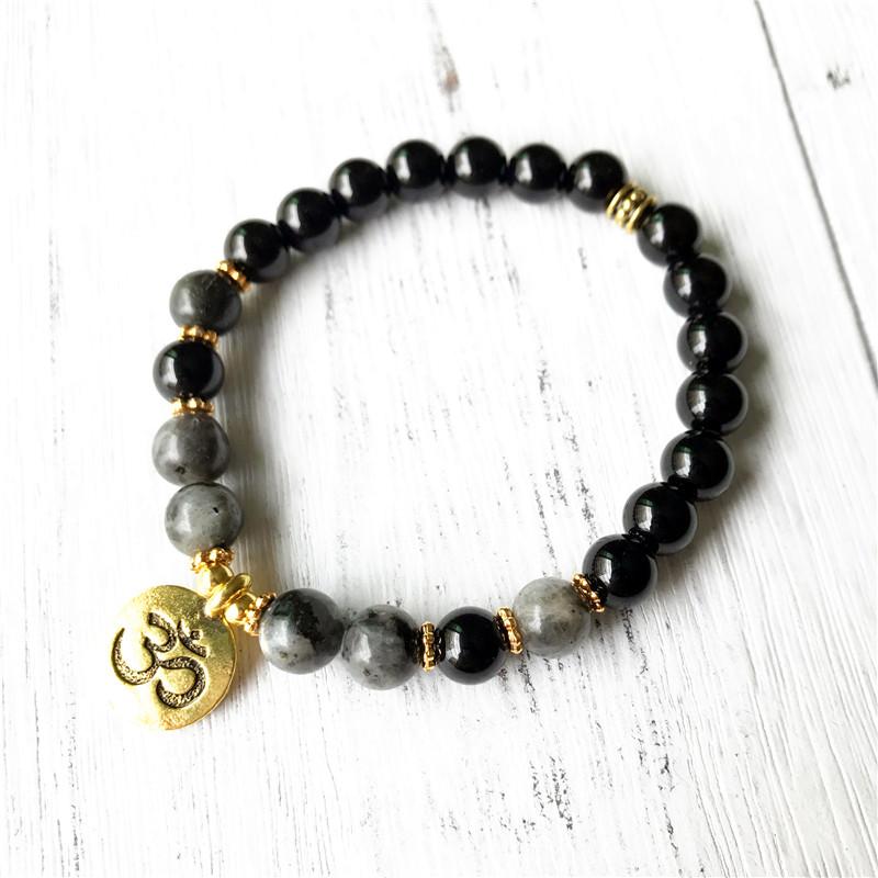 Style FASHION Black Onyx Bracelet Men's Jewelry OM Mala Wrist Yoga Natural Labradorite Gift For Men Beaded, Strands
Style FASHION Black Onyx Bracelet Men's Jewelry OM Mala Wrist Yoga Natural Labradorite Gift For Men Beaded, Strands