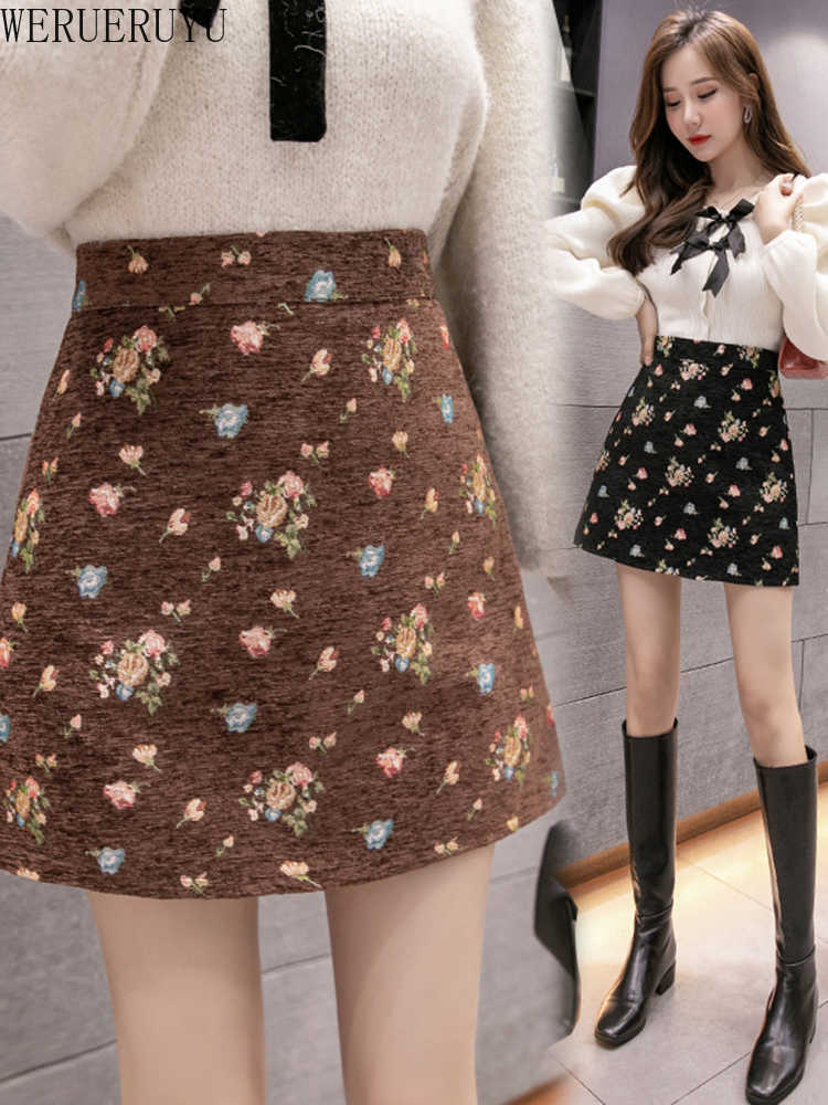 WERUERUYU Winter Mini Skirts Women Harajuku Pencil Korean Streetwear Vintage Black Floral Print Short Sexy A Line Skirt 210608, Photo color
WERUERUYU Winter Mini Skirts Women Harajuku Pencil Korean Streetwear Vintage Black Floral Print Short Sexy A Line Skirt 210608, Photo color