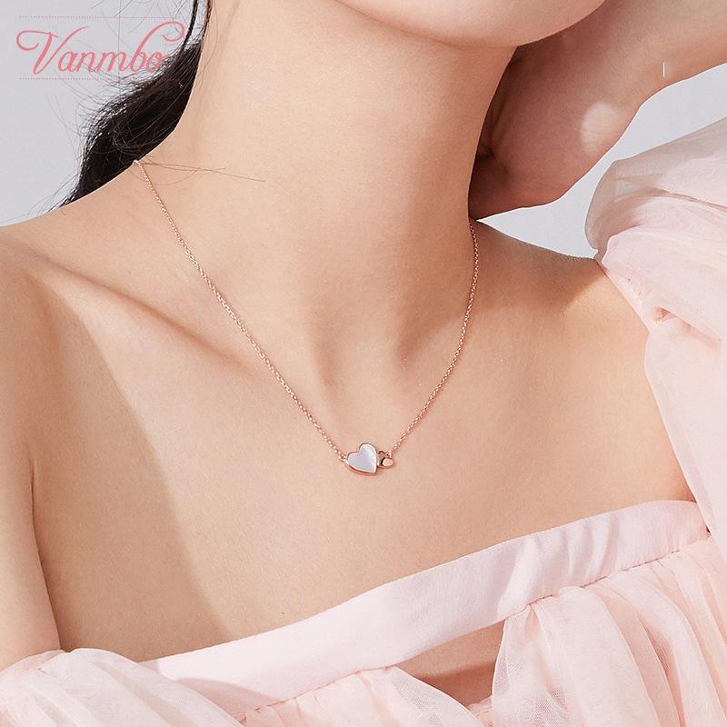 Chains Sweet Jewelry Love Pendant Necklace Design Inlaid Crystal Selling Chain For Women Gifts, Silver
Chains Sweet Jewelry Love Pendant Necklace Design Inlaid Crystal Selling Chain For Women Gifts, Silver