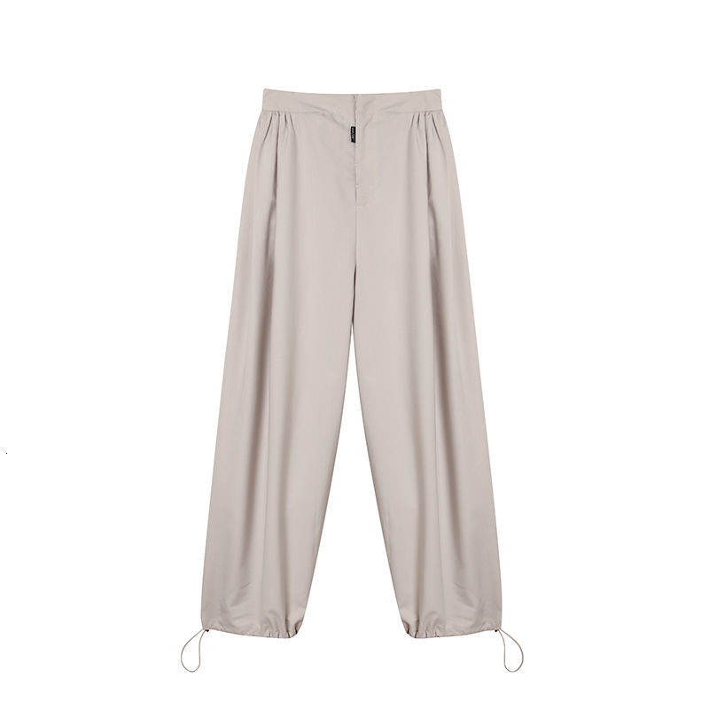 IEFB Korean Trend Loose Wide Leg Pants Summer Casual Back Elastic Waist Trousers Streetwear Fahison Sweatpants 9Y7563 210524