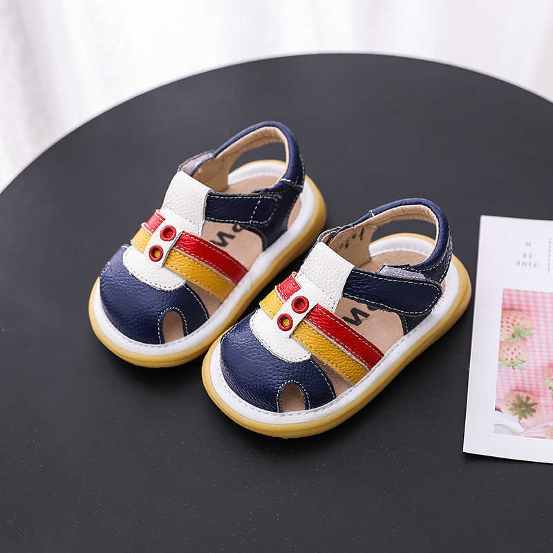 baby sandels summer baby boy baby girl soft sole Genuine Leather shoes 0-3 years 210722