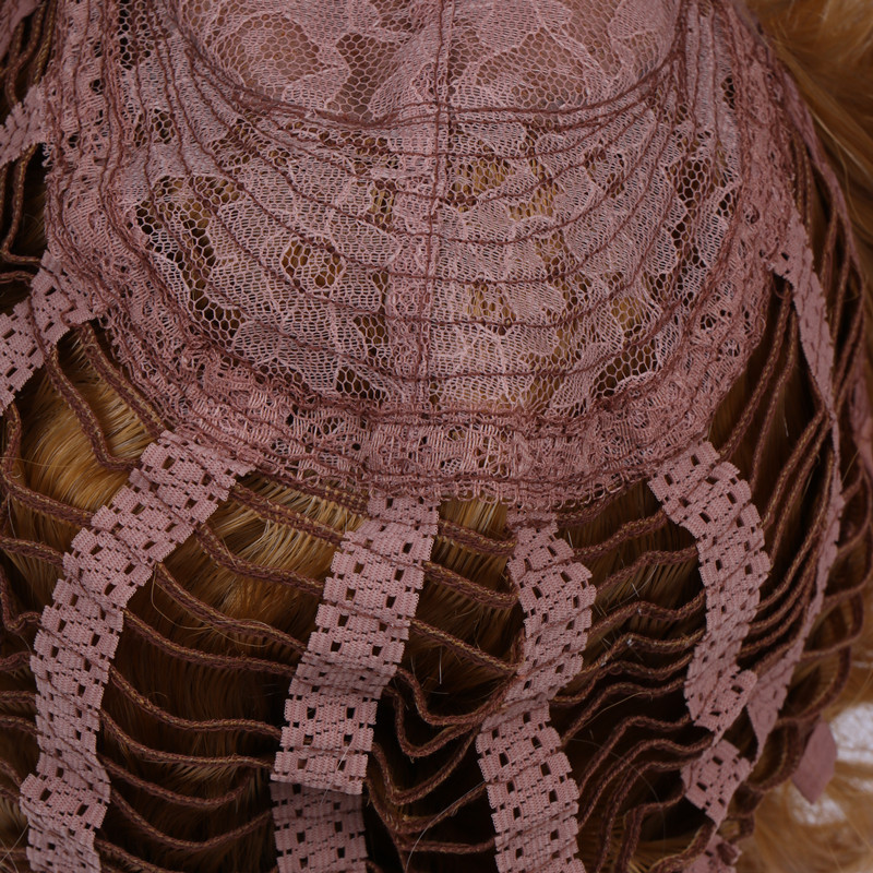 WoodFestival heat resistant fiber wigs ombre brown curly synthetic wig long wavy women wig harajuku 75cm