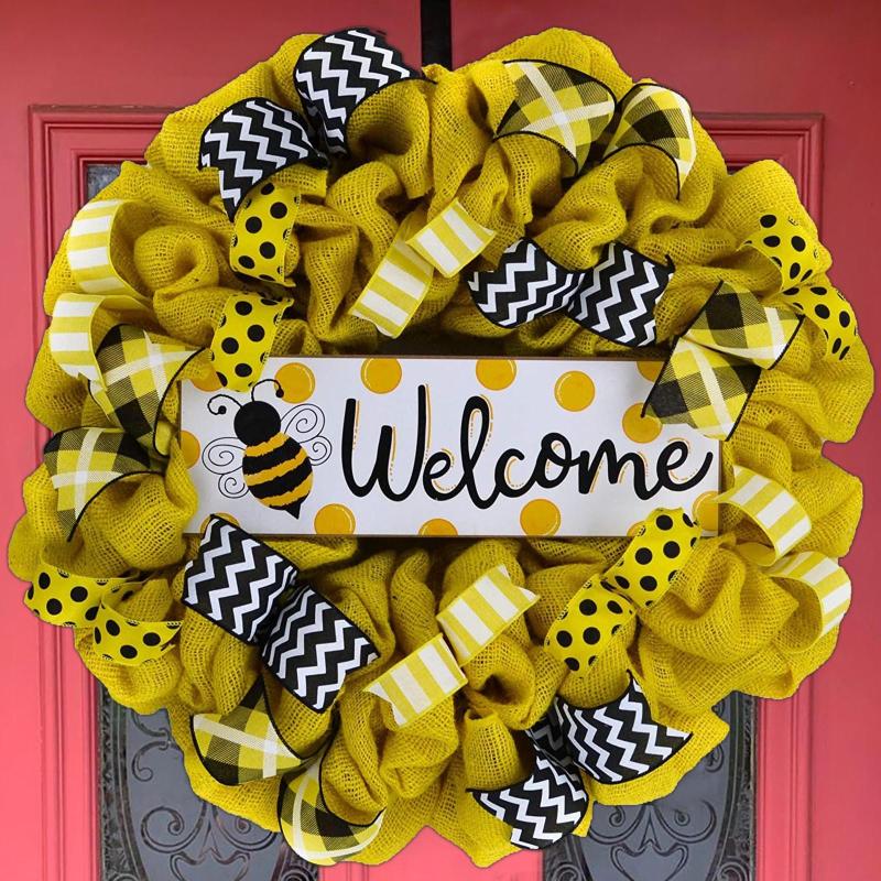 Bee Festival Party Decoration Garland Sunflower Hornets Front Door Wreaths Wedding Decorative Flowers
Bee Festival Party Decoration Garland Sunflower Hornets Front Door Wreaths Wedding Decorative Flowers