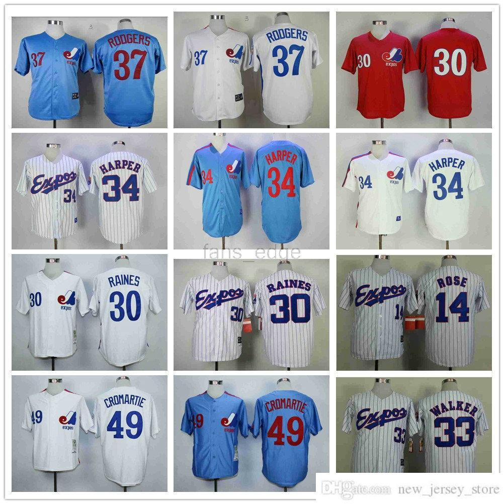 Montreal Expos Jersey 37 Steve Rodgers 30 Tim Raines 14 Pete Rose 33 Larry Walker 49 Warren Cromartie 34 Harper Breathable Pure Cotton Stitched Team High Quality, As picture
Montreal Expos Jersey 37 Steve Rodgers 30 Tim Raines 14 Pete Rose 33 Larry Walker 49 Warren Cromartie 34 Harper Breathable Pure Cotton Stitched Team High Quality, As picture