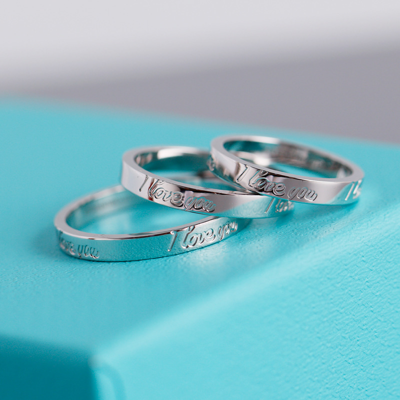 I LOVE You Letter sterling silver s925 T CNC ring Full Size 5 6 7 8 9 10 11 Men and women couples wedding finger rings PT950 engraved
I LOVE You Letter sterling silver s925 T CNC ring Full Size 5 6 7 8 9 10 11 Men and women couples wedding finger rings PT950 engraved
