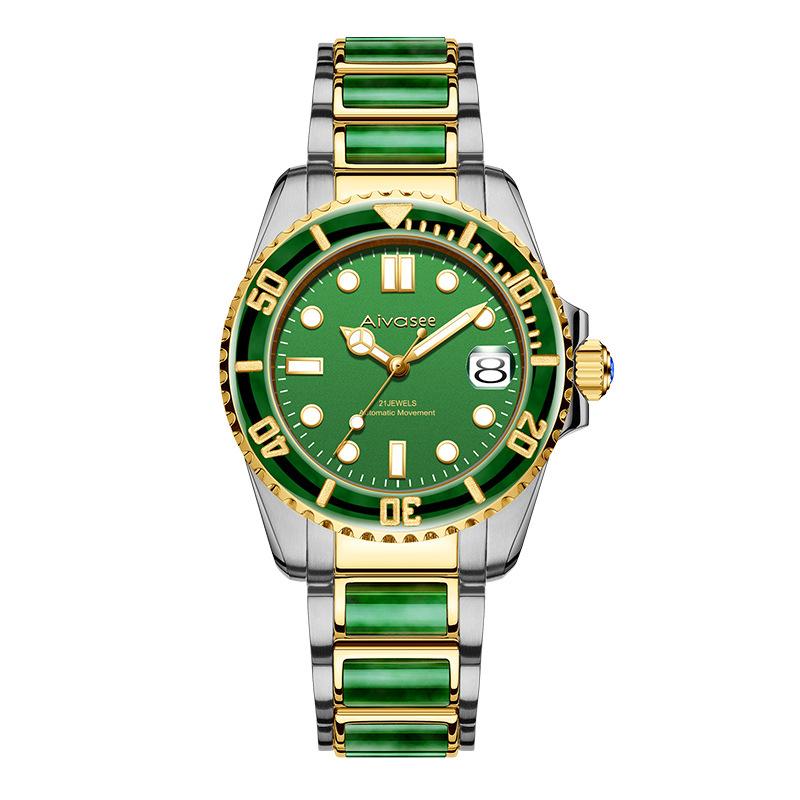 Wristwatches Jade Watch Automatic Machinery Men Watches High-End Gifts Natural Production Top Tough Guy Star Wristwatch, Jade watch-b
Wristwatches Jade Watch Automatic Machinery Men Watches High-End Gifts Natural Production Top Tough Guy Star Wristwatch, Jade watch-b