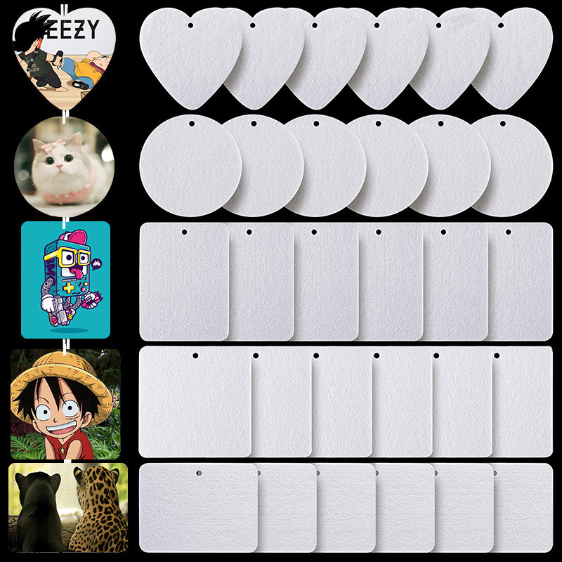 Heat transfer felt aromatherapy tablets Vehicle aroma card Air freshener Double sided thermal sublimation spray favorite perfume, lasting love.
Heat transfer felt aromatherapy tablets Vehicle aroma card Air freshener Double sided thermal sublimation spray favorite perfume, lasting love.