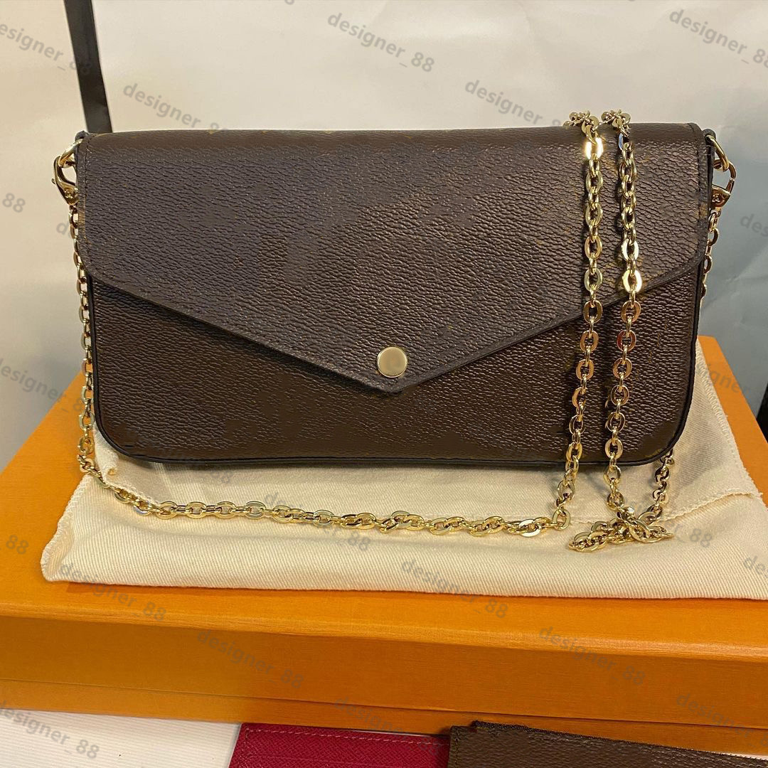 Top quality women Cases shoulder bags Luxurys Designers with box brand POCHETTE FÉLICIE chain Gold Crossbody Wallet handbags Purses 3 piece famous totes purse free, Damire azur pink
Top quality women Cases shoulder bags Luxurys Designers with box brand POCHETTE FÉLICIE chain Gold Crossbody Wallet handbags Purses 3 piece famous totes purse free, Damire azur pink