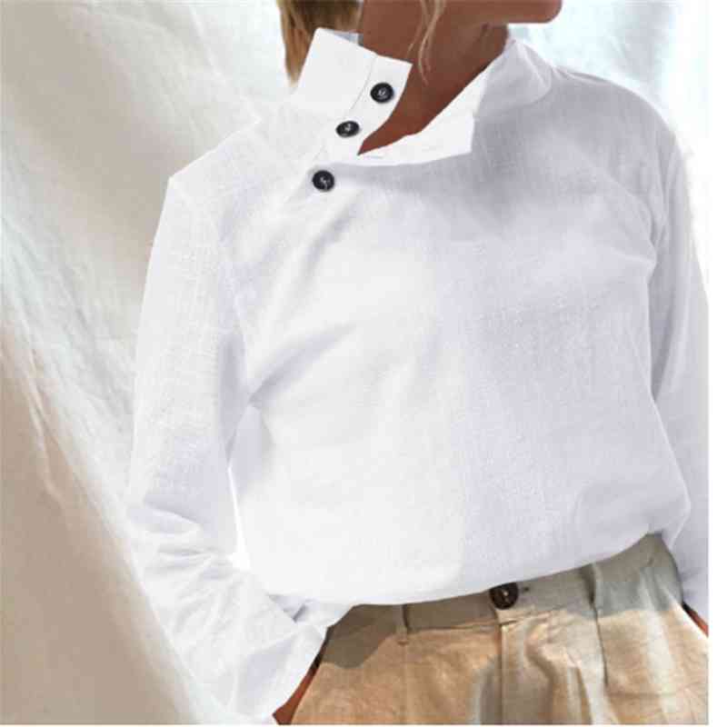 Fashion Tops Tunic Women Long Sleeve Blouses Celmia Autumn Female Button Cotton Linen Shirt Casual Loose Blusas Femme S-5XL 210518, White
Fashion Tops Tunic Women Long Sleeve Blouses Celmia Autumn Female Button Cotton Linen Shirt Casual Loose Blusas Femme S-5XL 210518, White