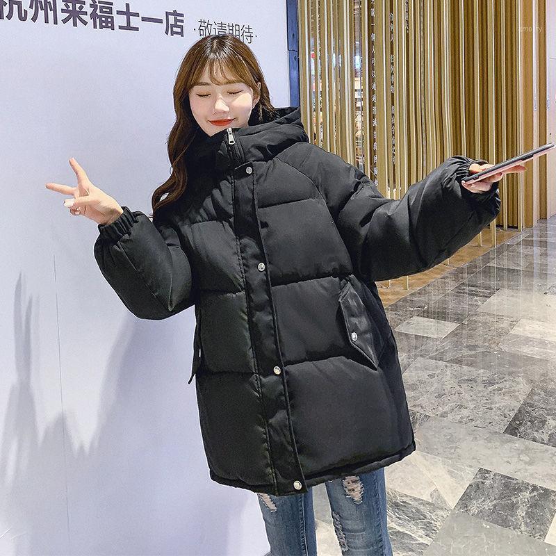 Women' Down & Parkas ISENMAL Fashion Winter Hooded Puffer Jacket Women Solid Casual Warm Oversize Female Korean Loose Long Sleeve Coat, Black
Women' Down & Parkas ISENMAL Fashion Winter Hooded Puffer Jacket Women Solid Casual Warm Oversize Female Korean Loose Long Sleeve Coat, Black