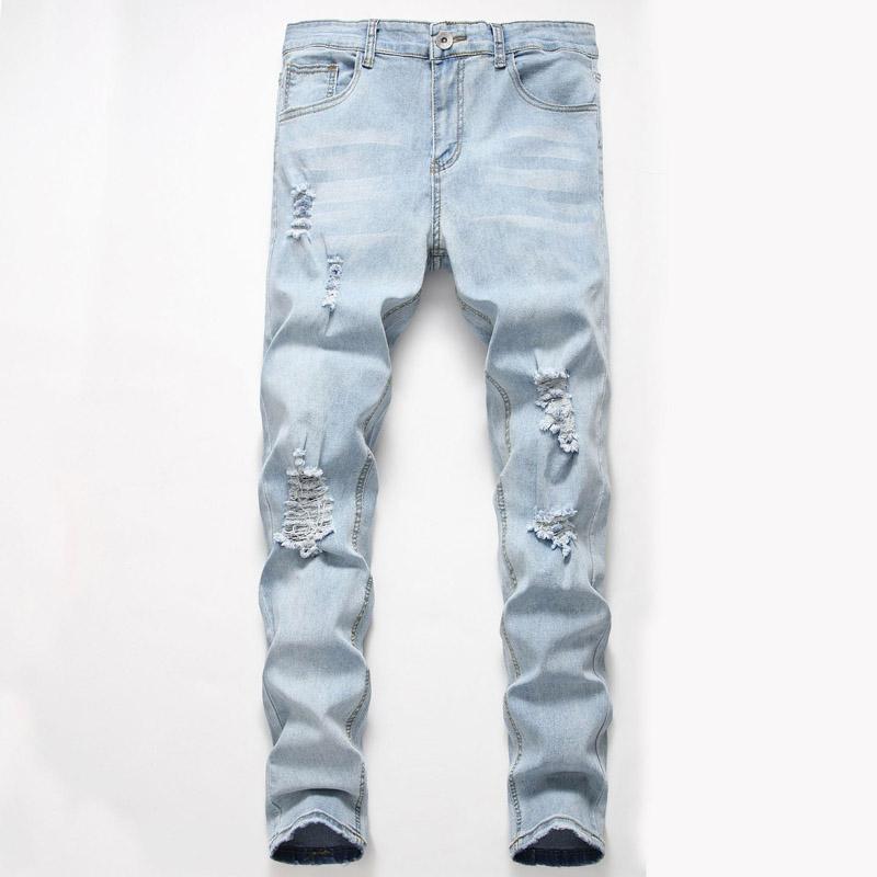 Wholesale blue Ripped jean destroyed mens Denim Pant slim denims biker skinny cotton Casual Long men jeans trouser, Wathet
Wholesale blue Ripped jean destroyed mens Denim Pant slim denims biker skinny cotton Casual Long men jeans trouser, Wathet