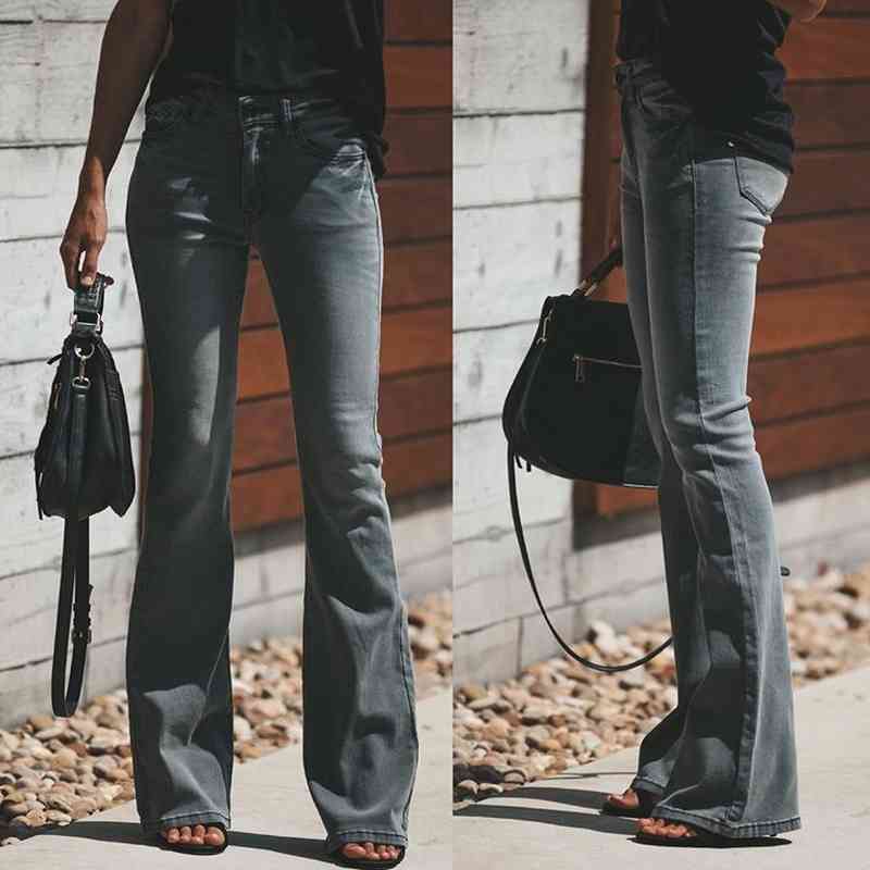 Black Skinny Flare Jeans Women Mom Elastic High Waisted Plus Size Bell Bottom Stretch Trousers Bottoms 210603, Black gray
Black Skinny Flare Jeans Women Mom Elastic High Waisted Plus Size Bell Bottom Stretch Trousers Bottoms 210603, Black gray