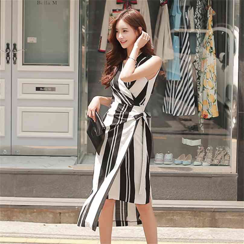 Stripe tight Dress korean ladies Sexy summer Sleeveless office V neck cabaret party Midi Dresses for women 210602, The picture
Stripe tight Dress korean ladies Sexy summer Sleeveless office V neck cabaret party Midi Dresses for women 210602, The picture