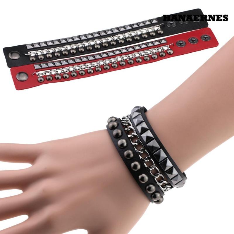 Charm Bracelets Adjustable Cuff Bangles Studded Halloween Wristband Jewelry For Women Men Goth Punk Vegan PU Leather Couple, Golden;silver
Charm Bracelets Adjustable Cuff Bangles Studded Halloween Wristband Jewelry For Women Men Goth Punk Vegan PU Leather Couple, Golden;silver