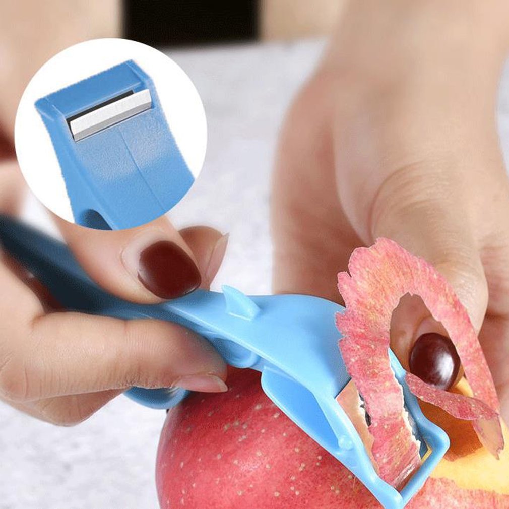 Multi-functional Apple Dunschiller Kitchen Tool Plastic Ring Fruit Orange Dunschiller
