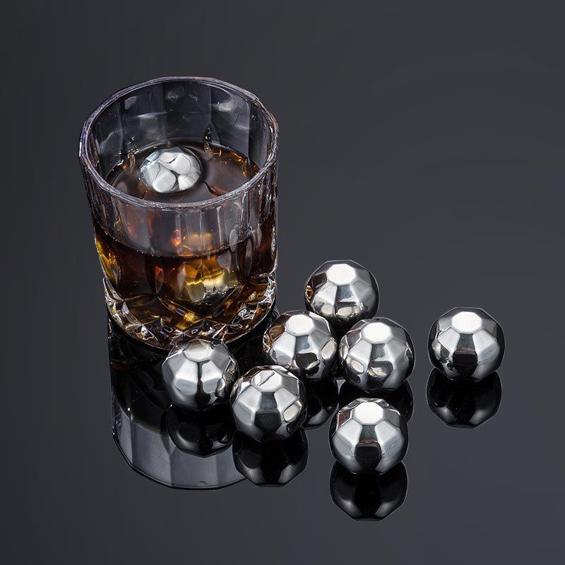1set/lot Stainless Steel diamond style Whisky Stones Ice Cubes Glacier Cooler Stone Whiskey Rocks ice cube +1pcs clip