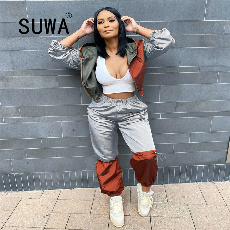 Cool Girl Tracksuit Women Set Long Sleeve Coats Jacket High Waist Baggy Pants Sweatpants Casual Two Piece Outfits Streetwear 210525, Gray
Cool Girl Tracksuit Women Set Long Sleeve Coats Jacket High Waist Baggy Pants Sweatpants Casual Two Piece Outfits Streetwear 210525, Gray